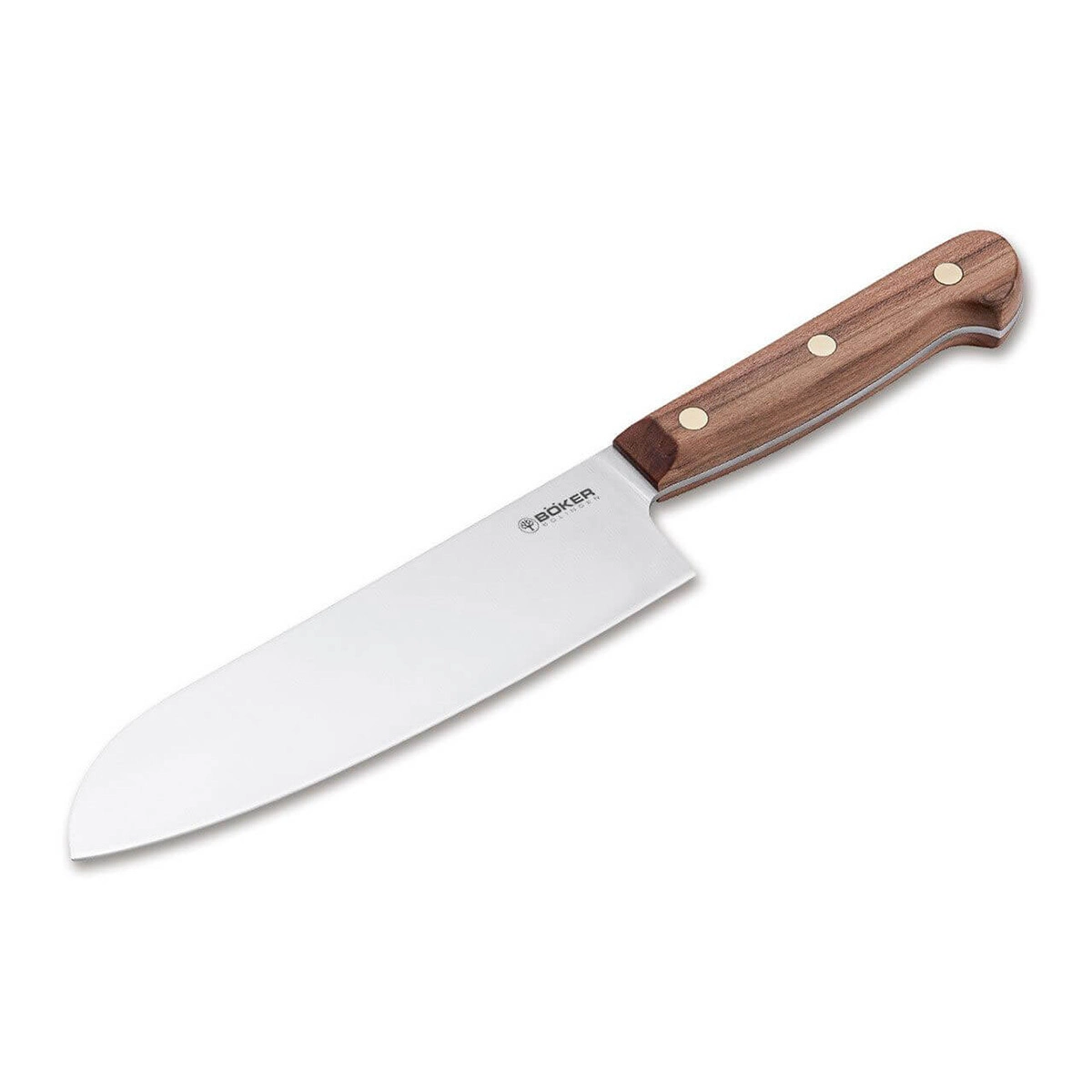 Кухонный нож Boker Cottage-Craft Santoku, сталь С75, рукоять дерево