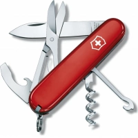 Нож перочинный Victorinox Compact, сталь X55CrMo14, рукоять Cellidor®, красный купить в Белгороде