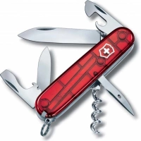 Нож перочинный Victorinox Spartan, сталь X55CrMo14, рукоять Cellidor®, полупрозрачный красный купить в Белгороде