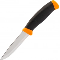 Нож с фиксированным лезвием Morakniv Companion Orange, сталь Sandvik 12C27, рукоять резина/пластик, оранжевый купить в Белгороде