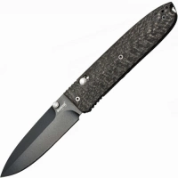 Нож складной Lionsteel Daghetta Black 8701 FC, сталь D2 Blade, рукоять карбон/G-10 купить в Белгороде