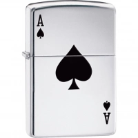 Зажигалка ZIPPO Armor™  Туз с покрытием High Polish Chrome купить в Белгороде