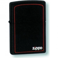 Зажигалка ZIPPO Classic с покрытием Black Matte, латунь/сталь, чёрная с лого, матовая, 36x12x56 мм купить в Белгороде