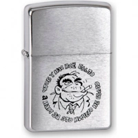 Зажигалка ZIPPO Горилла, латунь с покрытием Brushed Chrome, серебристый, матовая, 36х12×56 мм купить в Белгороде