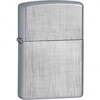 Зажигалка ZIPPO Linen Weave с покрытием Brushed Chrome, латунь/сталь, серебристая, матовая, 36x12x56 мм купить в Белгороде