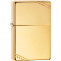 Зажигалка ZIPPO Vintage™ с покрытием High Polish Brass купить в Белгороде